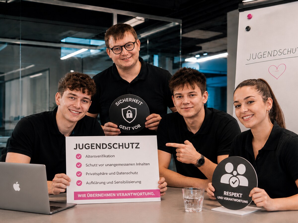 Jugendschutz auf der justboys-Plattform